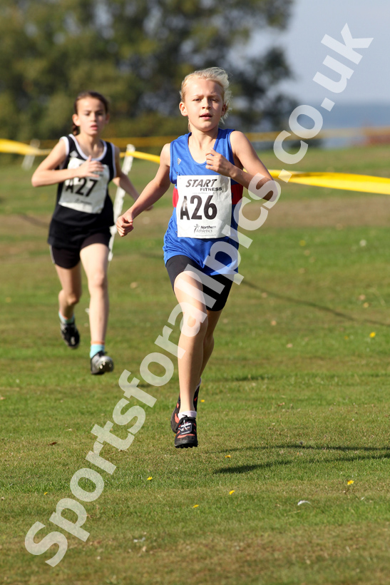 Eleanor Kenny (Manchester Harriers), under-11 girls, Northern Cross Country Relay, Graves Park, Sheffield